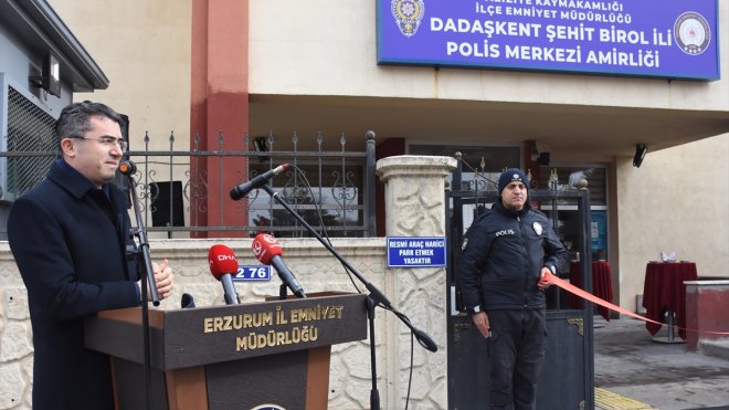 Erzurumlu şehit Birol İli'nin ismi polis merkezine verildi