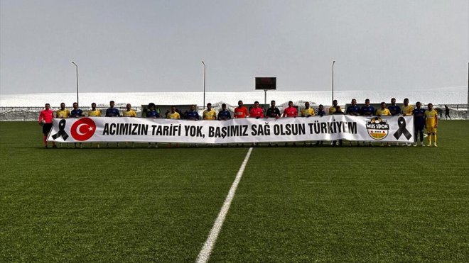 Muşspor-Bursa Yıldırımspor maçının geliri depremzedelere bağışlandı