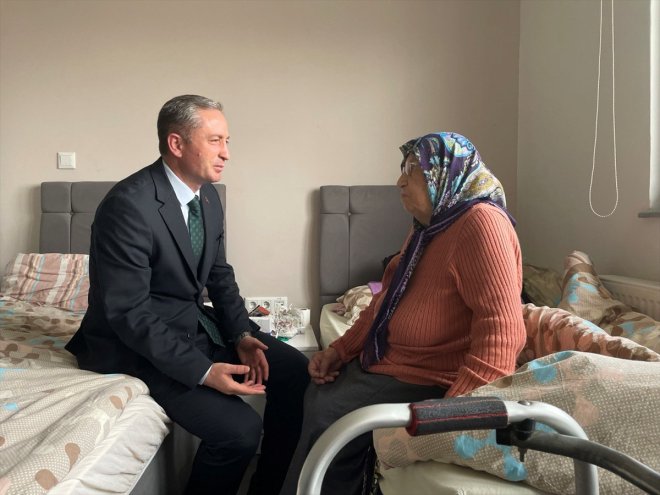 edilen tekerlekli depremzede kadının giderildi misafir Ağrı