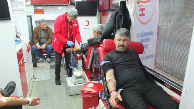 Keban'da kan bağış kampanyası