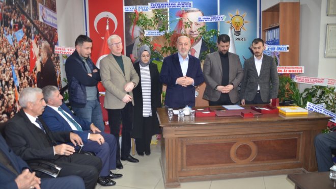 MUŞ - AK Parti Muş İl Başkanlığında devir teslim töreni yapıldı1