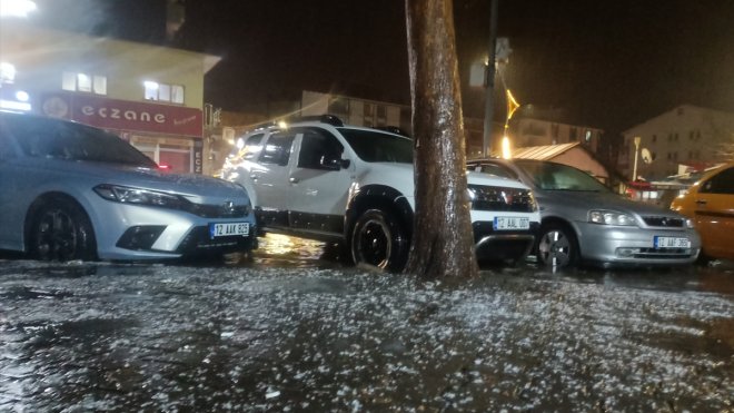 Bingöl ve Elazığ'da dolu etkili oldu