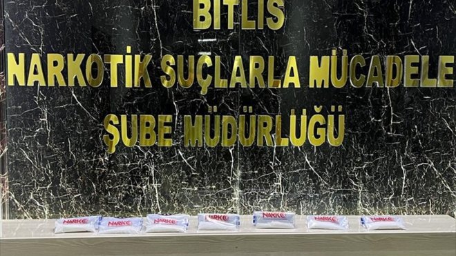 Bitlis'te 1 kilo 117 gram sentetik uyuşturucu ele geçirildi