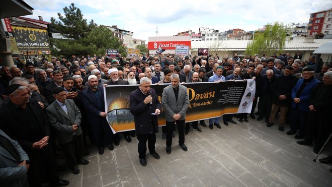 İsrail'in Mescid-i Aksa saldırısı Bingöl ve Batman'da protesto edildi