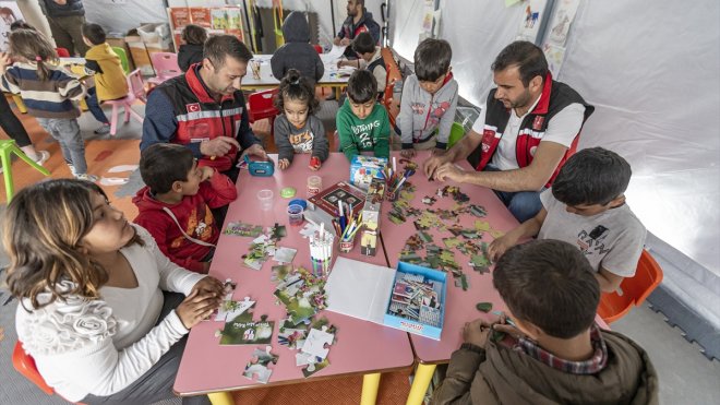 MALATYA - Konteyner kentteki 3 bin depremzedeye psikososyal destek verildi1
