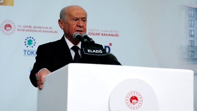 MHP Genel Başkanı Bahçeli, Elazığ'da afet konutları temel atma töreninde konuştu: