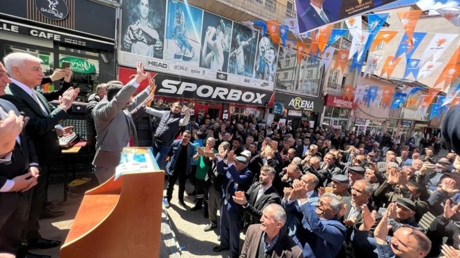 Sarıkamış'ta AK Parti Seçim İrtibat Bürosu açıldı