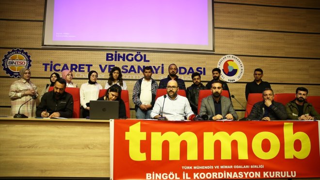 TMMOB, "Bingöl Afet Risk Azalma Raporu" hazırladı