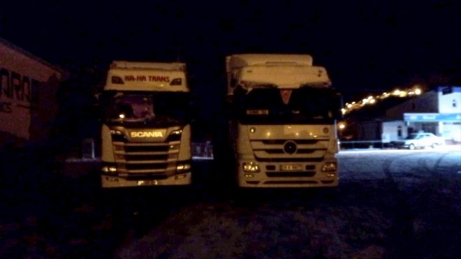 Türkgözü-Posof-Damal kara yolu zincirsiz ağır tonajlı araç geçişine kapatıldı