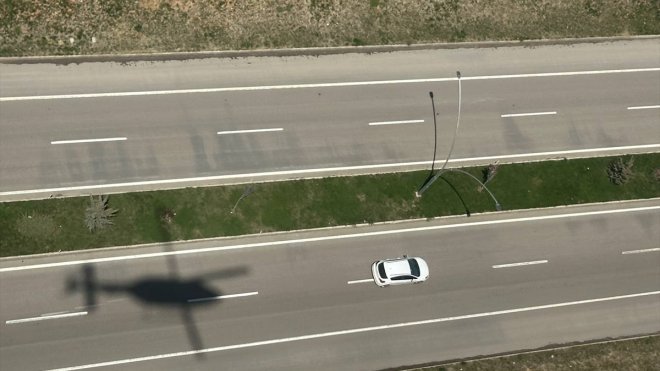 VAN - Karadan ve havadan trafik denetimi yapıldı1