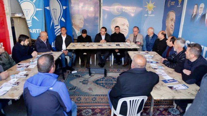 AK Parti Erzurum milletvekili adayları seçim çalışmalarını sürdürüyor