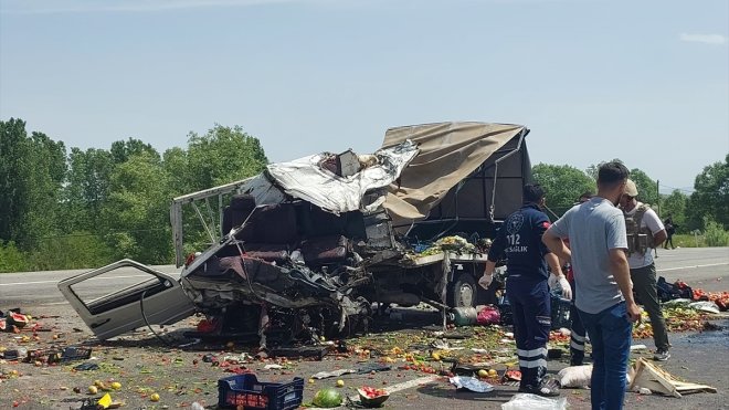 Bingöl'de tırla çarpışan kamyonetin sürücüsü öldü