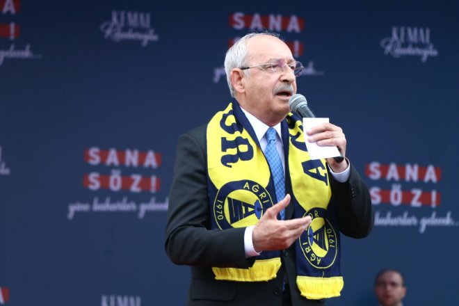 adayı Kılıçdaroğlu, Başkanı konuştu: Genel ve Cumhurbaşkanı mitinginde Ağrı CHP 2