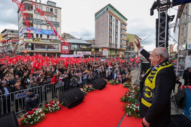 Cumhurbaşkanı adayı ve CHP Genel Başkanı Kılıçdaroğlu, Ağrı mitinginde konuştu:8