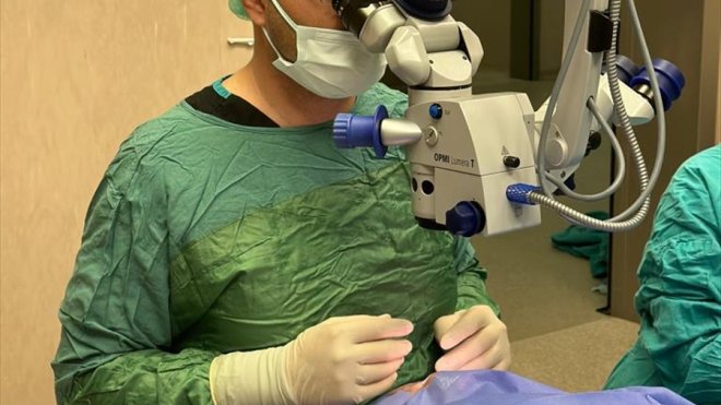 Erzincan'da kornea nakli yapılan hasta sağlığına kavuştu