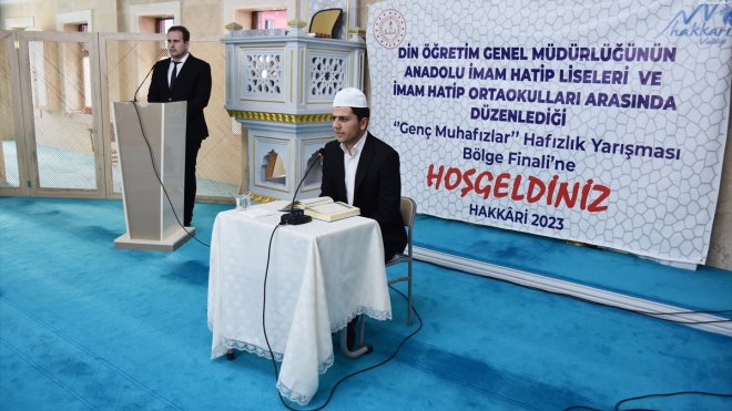 Genç Muhafızlar Hafızlık Yarışması Bölge Finali Hakkari'de yapıldı