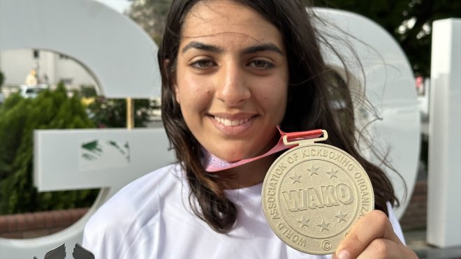 IĞDIR - Kick Boks Dünya Kupası şampiyonu Gamze Kancar, Iğdır