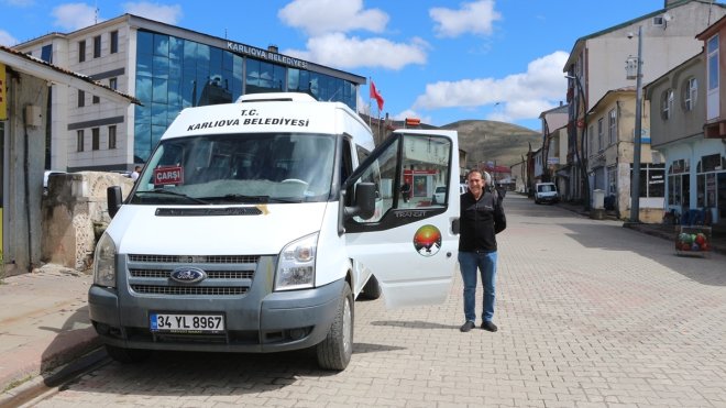 Karlıova Belediyesinden ücretsiz servis hizmeti