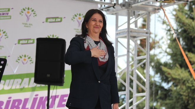 HDP Eş Genel Başkanı Buldan, Kars mitinginde konuştu: