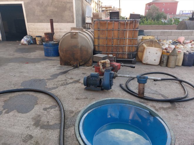 ele kaçağı akaryakıt geçirildi 15 gizli tankı AĞRI Gümrük tonluk yeraltı - ile 1