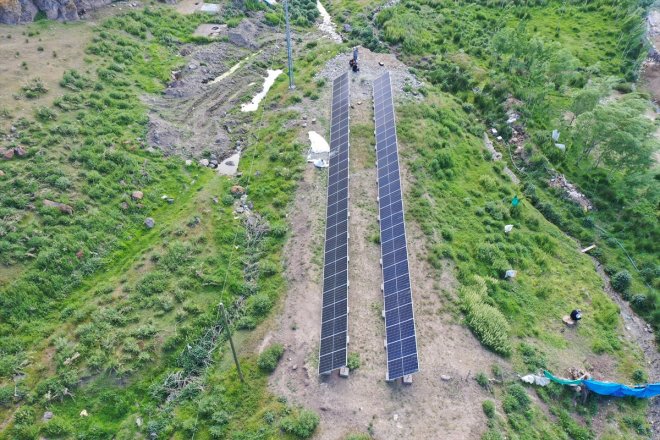 köyde İran her sistemle sınırındaki enerjili eve ulaşıyor - güneş su AĞRI 1