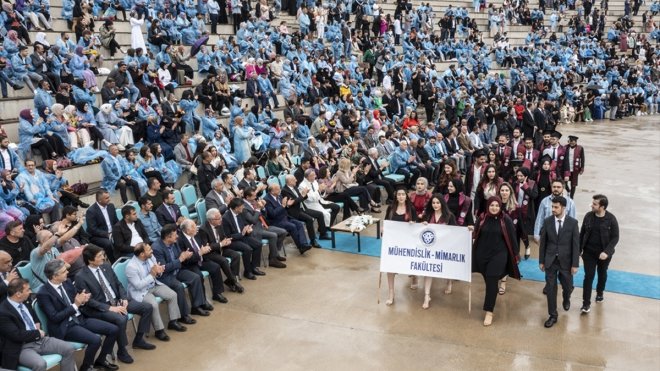 Erzincan Binali Yıldırım Üniversitesi'nde mezuniyet töreni düzenlendi
