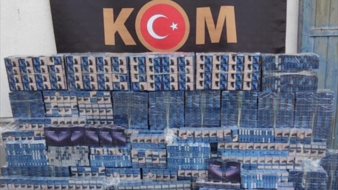 Erzincan'da gümrük kaçağı sigara ele geçirildi, 1 kişi gözaltına alındı