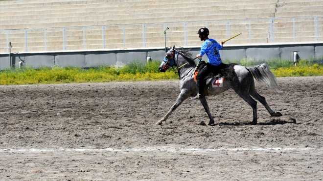 Erzurum'da cirit il eleme müsabakaları yapıldı
