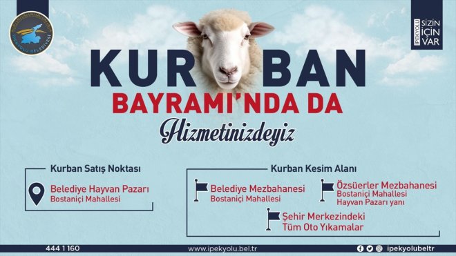 İpekyolu Belediyesi kurban satış ve kesim yerlerini belirledi
