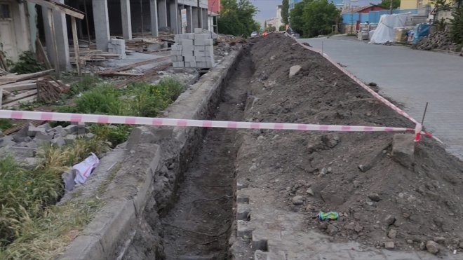Kağızman'da elektrik hatları yeraltına alınıyor