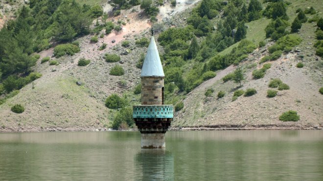 Kars'taki Karakurt HES Barajı'nda su seviyesi yükseldi