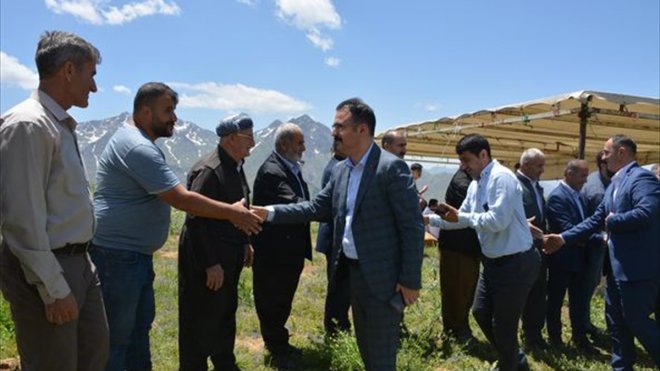 Kaymakam Ekber ve Belediye Başkanı Saklı, Mergesav Yaylası'na vatandaşlarla buluştu