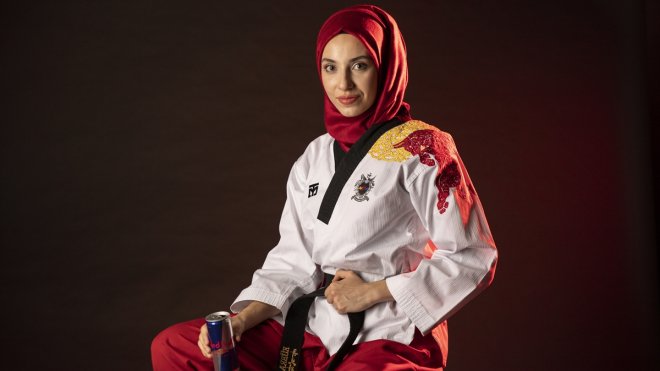 Milli tekvandocu Kübra Dağlı, drone