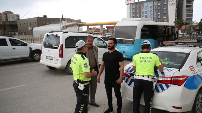 Van'da dron destekli trafik denetimi yapıldı