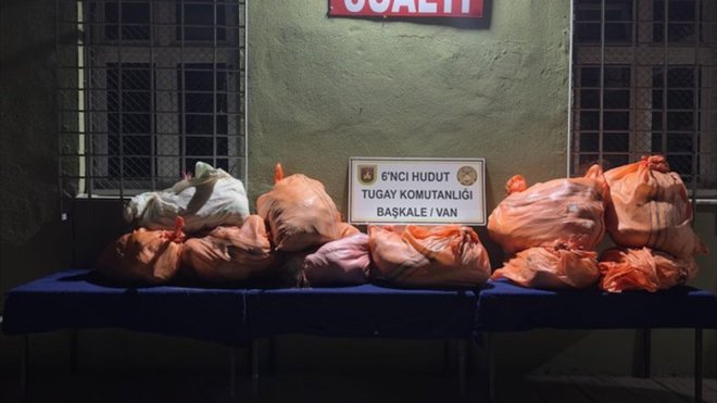 Van sınır hattında 340,5 kilogram uyuşturucu ele geçirildi1