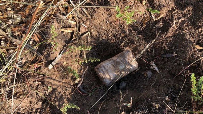 Bingöl'de bulunan 55 kilogram el yapımı patlayıcı imha edildi