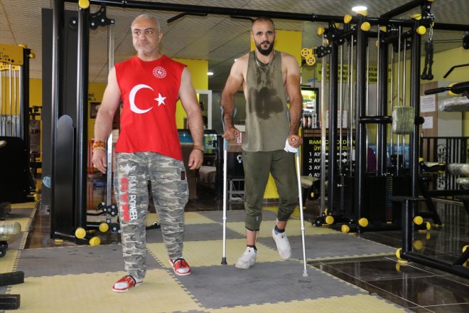 tutunmaya olan çalışıyor Halit engelli hayata sporla düşerek - bedensel İnşaattan AĞRI Ağrılı 5