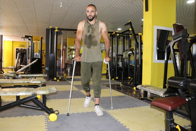 hayata sporla olan çalışıyor engelli Halit tutunmaya AĞRI Ağrılı düşerek bedensel İnşaattan - 6