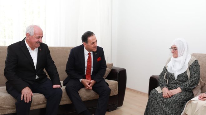 Bingöl Valisi Usta, Kıbrıs gazisini ziyaret etti