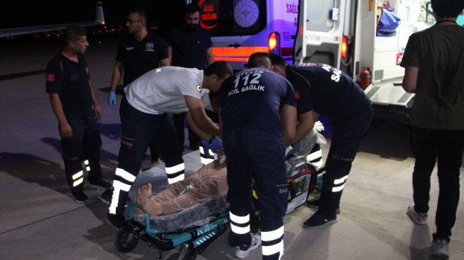 Ambulans uçak kalp ritim bozukluğu olan 12 yaşındaki çocuk için havalandı