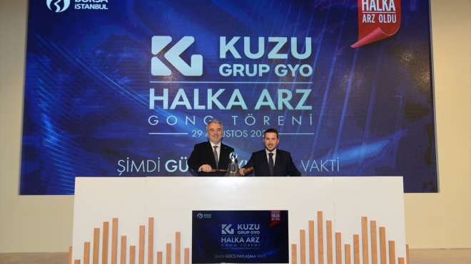 Borsa İstanbul'da gong Kuzugrup Gayrimenkul Yatırım Ortaklığı için çaldı