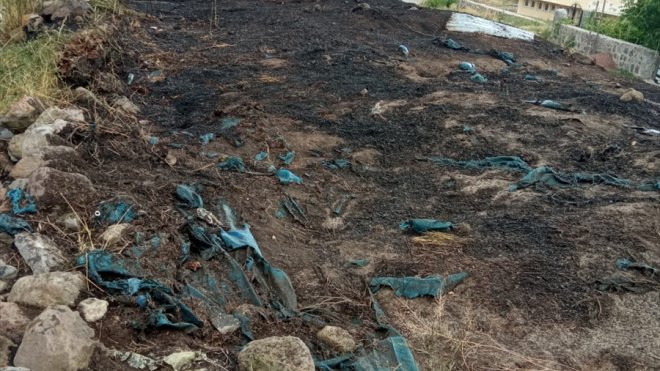 Erzurum'da çıkan yangında 2 ev kullanılamaz hale geldi