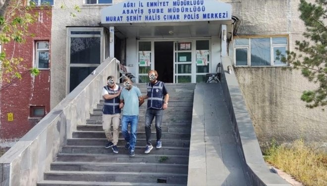 Hakkında 18 yıl 8 ay 21 gün kesinleşmiş hapis cezası bulunan hükümlü Ağrı'da yakalandı