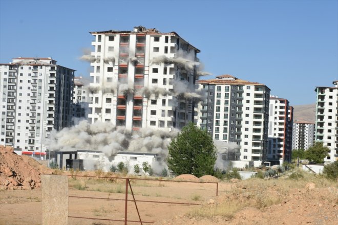 - bina ağır yardımıyla etkilenen yıkıldı hasarlı MALATYA patlayıcı Depremlerden 4