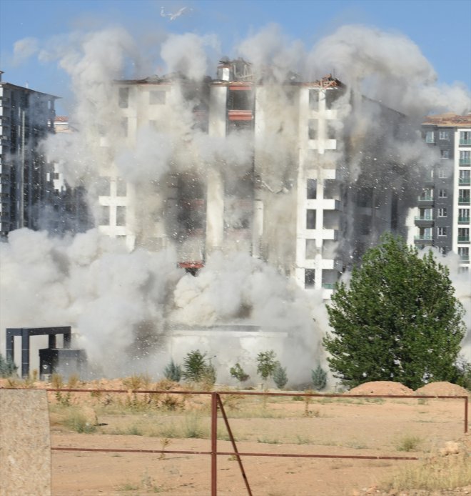 hasarlı - etkilenen yıkıldı bina Depremlerden MALATYA yardımıyla patlayıcı ağır 6