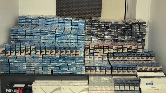Ağrı'da 6 bin 784 paket gümrük kaçağı sigara ele geçirildi