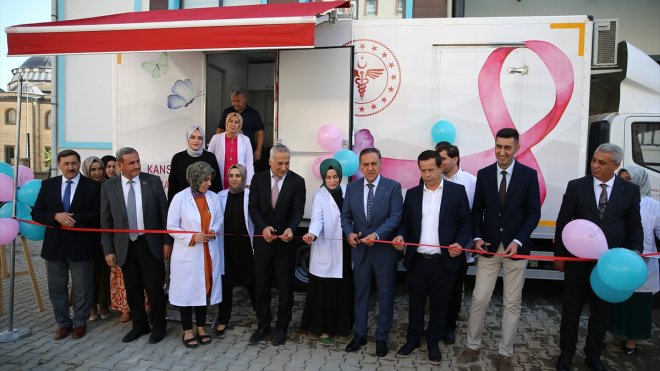 Bingöl İl Sağlık Müdürlüğüne hibe edilen kamyon kanser tarama aracına dönüştürüldü