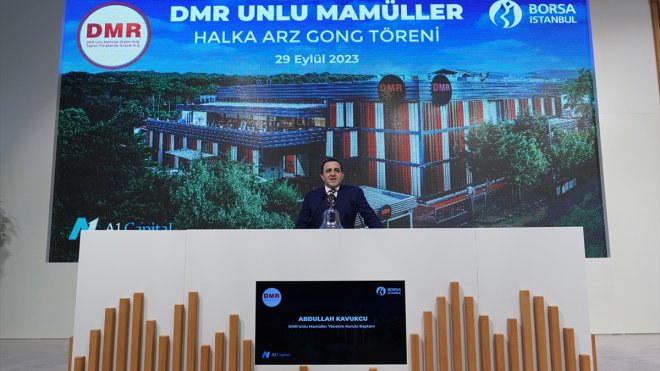 Borsa İstanbul'da gong DMR Unlu Mamuller için çaldı