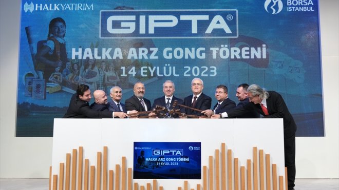 Borsa İstanbul'da gong, GIPTA Ofis Kırtasiye ve Promosyon Ürünleri AŞ için çaldı