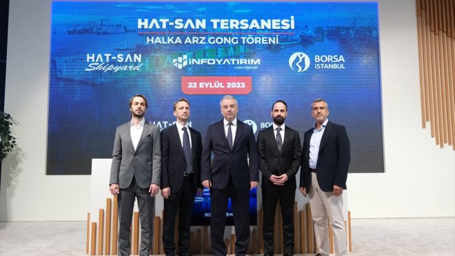 Borsa İstanbul'da gong Hat-San Tersanesi için çaldı